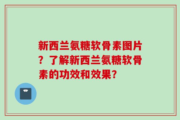 新西兰氨糖软骨素图片？了解新西兰氨糖软骨素的功效和效果？