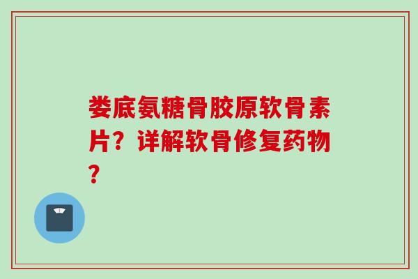 娄底氨糖骨胶原软骨素片？详解软骨修复药物？