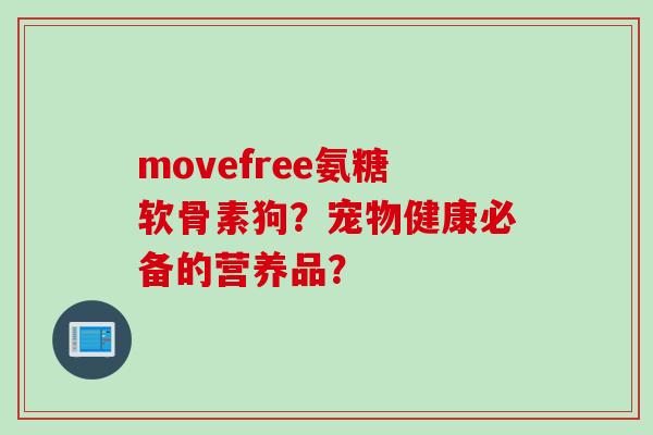 movefree氨糖软骨素狗？宠物健康必备的营养品？