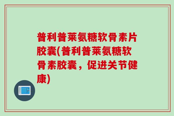 普利普莱氨糖软骨素片胶囊(普利普莱氨糖软骨素胶囊，促进关节健康)