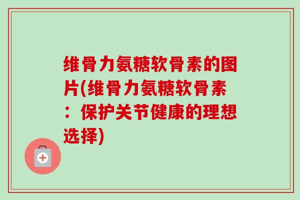 维骨力氨糖软骨素的图片(维骨力氨糖软骨素:保护关节健康的理想选择) 维骨力氨糖软骨素的图片(维骨力氨糖软骨素:保护关节健康的理想选择)
