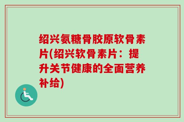 绍兴氨糖骨胶原软骨素片(绍兴软骨素片：提升关节健康的全面营养补给)