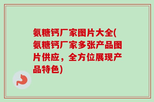 氨糖钙厂家图片大全(氨糖钙厂家多张产品图片供应，全方位展现产品特色)