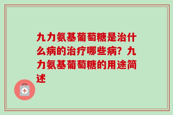 九力氨基葡萄糖是治什么病的治疗哪些病？九力氨基葡萄糖的用途简述