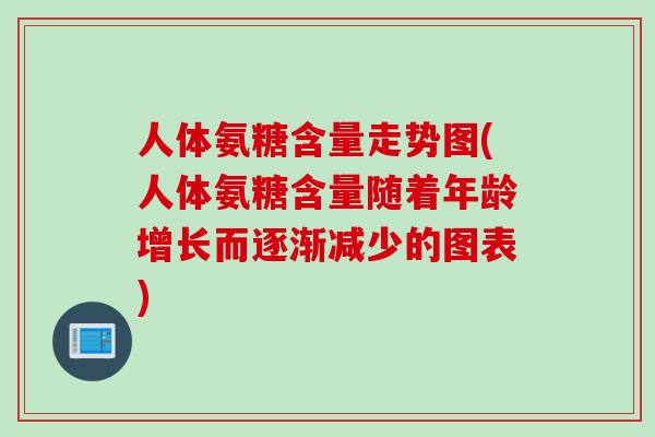 人体氨糖含量走势图(人体氨糖含量随着年龄增长而逐渐减少的图表)