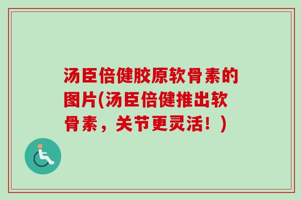 汤臣倍健胶原软骨素的图片(汤臣倍健推出软骨素，关节更灵活！)