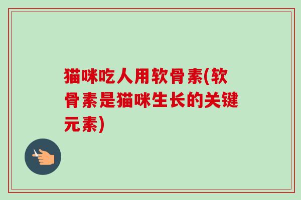 猫咪吃人用软骨素(软骨素是猫咪生长的关键元素)