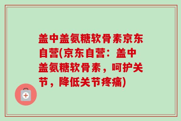 盖中盖氨糖软骨素京东自营(京东自营：盖中盖氨糖软骨素，呵护关节，降低关节疼痛)