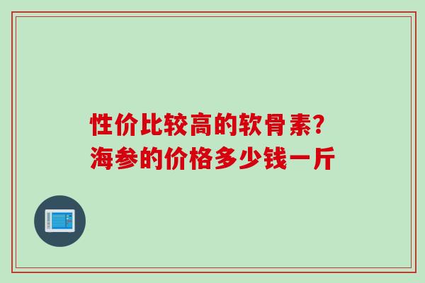 性价比较高的软骨素？海参的价格多少钱一斤
