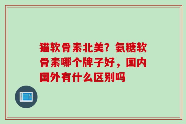 猫软骨素北美？氨糖软骨素哪个牌子好，国内国外有什么区别吗
