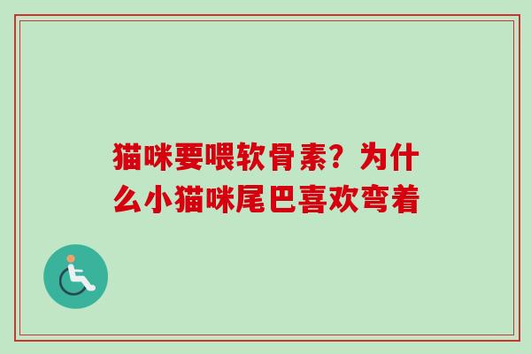 猫咪要喂软骨素?为什么小猫咪尾巴喜欢弯着 猫咪要喂软骨素?为什么小猫咪尾巴喜欢弯着