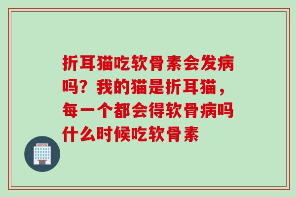 折耳猫吃软骨素会发病吗？我的猫是折耳猫，每一个都会得软骨病吗什么时候吃软骨素