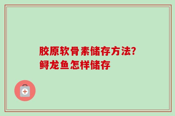 胶原软骨素储存方法？鲟龙鱼怎样储存