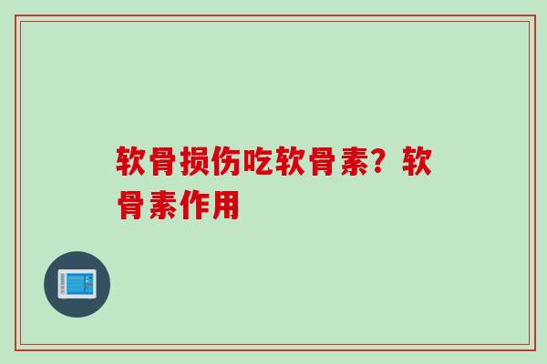 软骨损伤吃软骨素？软骨素作用
