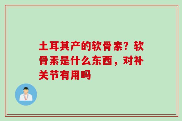 土耳其产的软骨素？软骨素是什么东西，对补关节有用吗