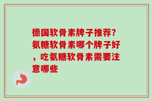 德国软骨素牌子推荐？氨糖软骨素哪个牌子好，吃氨糖软骨素需要注意哪些