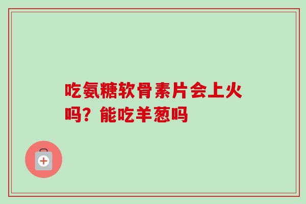 吃氨糖软骨素片会上火吗？能吃羊葱吗