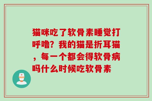 猫咪吃了软骨素睡觉打呼噜？我的猫是折耳猫，每一个都会得软骨吗什么时候吃软骨素