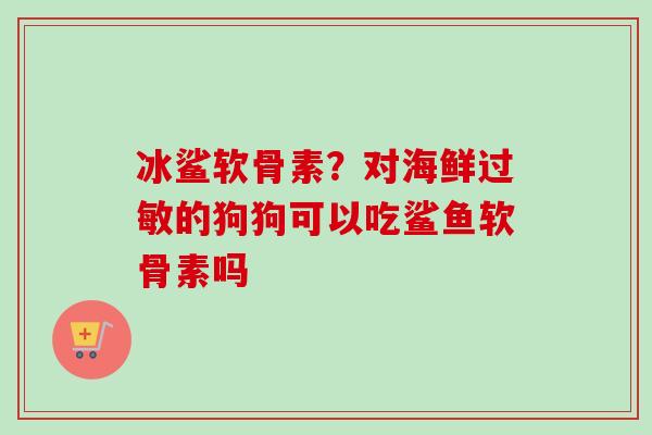 冰鲨软骨素？对海鲜过敏的狗狗可以吃鲨鱼软骨素吗