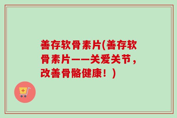 善存软骨素片(善存软骨素片——关爱关节，改善骨骼健康！)