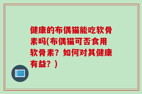 健康的布偶猫能吃软骨素吗(布偶猫可否食用软骨素？如何对其健康有益？)