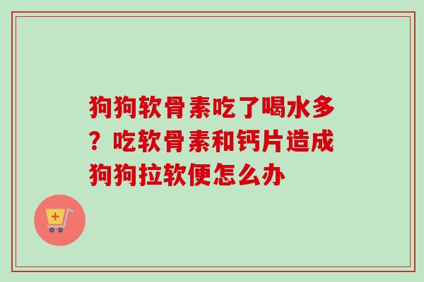 狗狗软骨素吃了喝水多？吃软骨素和钙片造成狗狗拉软便怎么办