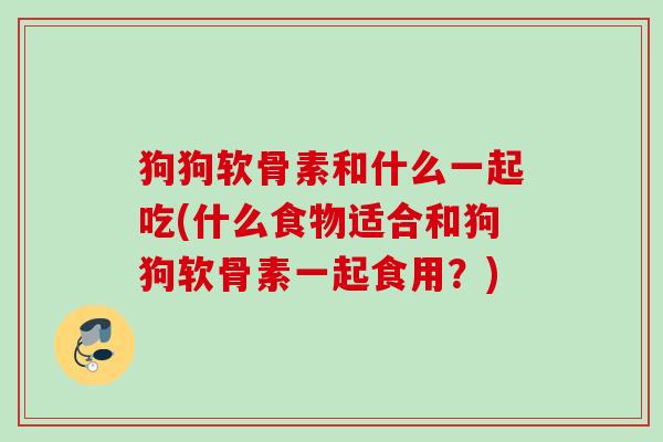 狗狗软骨素和什么一起吃(什么食物适合和狗狗软骨素一起食用？)