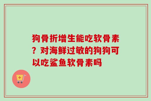 狗骨折增生能吃软骨素？对海鲜过敏的狗狗可以吃鲨鱼软骨素吗