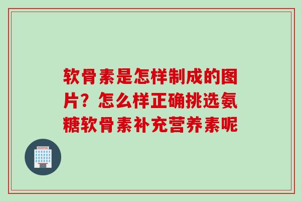 软骨素是怎样制成的图片？怎么样正确挑选氨糖软骨素补充营养素呢