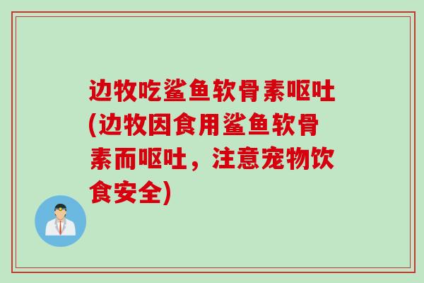 边牧吃鲨鱼软骨素呕吐(边牧因食用鲨鱼软骨素而呕吐，注意宠物饮食安全)
