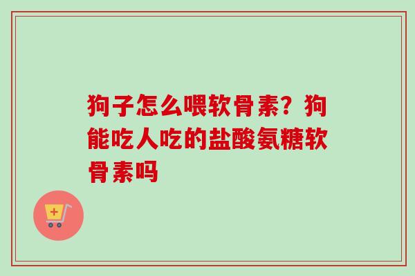 狗子怎么喂软骨素？狗能吃人吃的盐酸氨糖软骨素吗