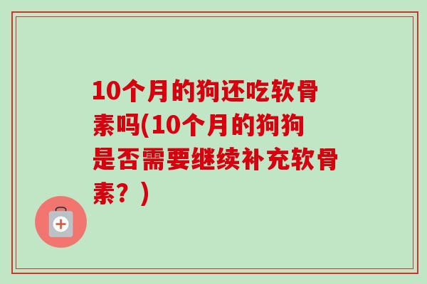 10个月的狗还吃软骨素吗(10个月的狗狗是否需要继续补充软骨素？)