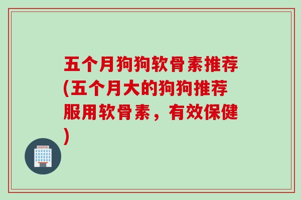 五个月狗狗软骨素推荐(五个月大的狗狗推荐服用软骨素，有效保健)