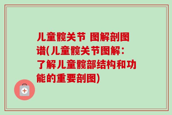 儿童髋关节 图解剖图谱(儿童髋关节图解：了解儿童髋部结构和功能的重要剖图)