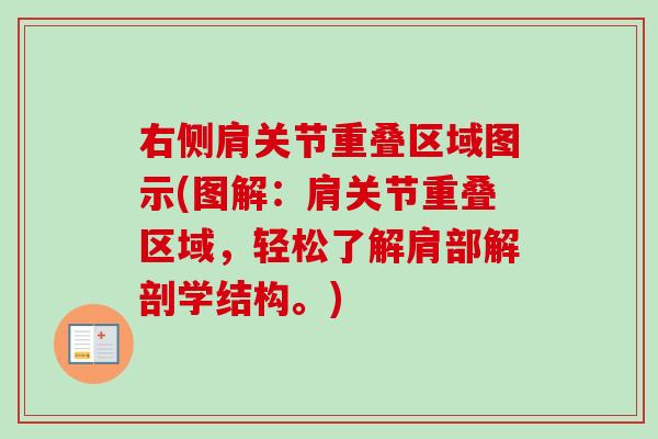 右侧肩关节重叠区域图示(图解：肩关节重叠区域，轻松了解肩部解剖学结构。)