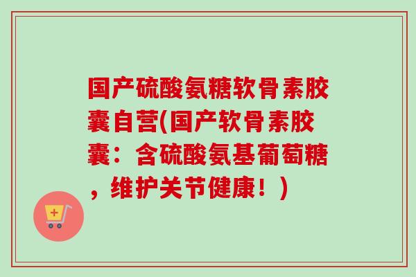国产硫酸氨糖软骨素胶囊自营(国产软骨素胶囊：含硫酸氨基葡萄糖，维护关节健康！)