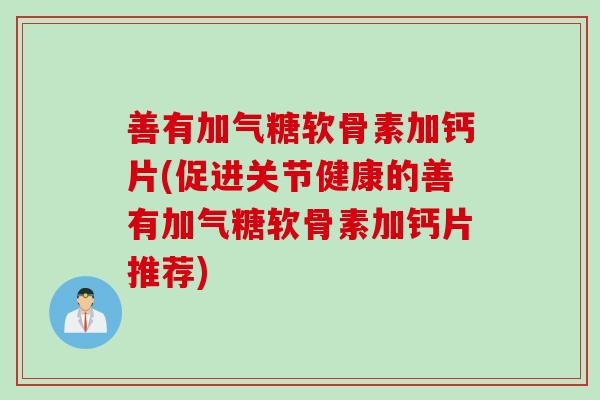 善有加气糖软骨素加钙片(促进关节健康的善有加气糖软骨素加钙片推荐)