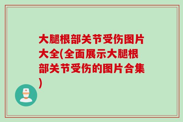 大腿根部关节受伤图片大全(全面展示大腿根部关节受伤的图片合集)
