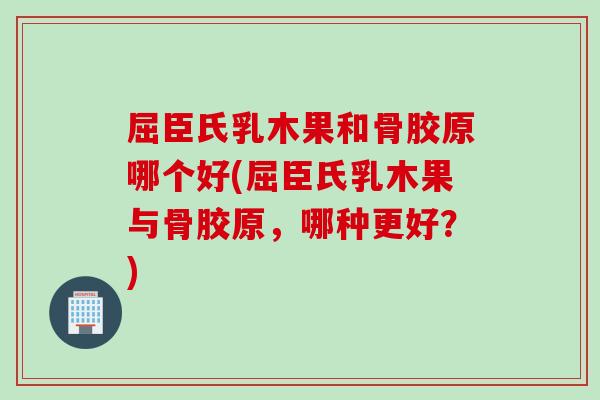 屈臣氏乳木果和骨胶原哪个好(屈臣氏乳木果与骨胶原，哪种更好？)