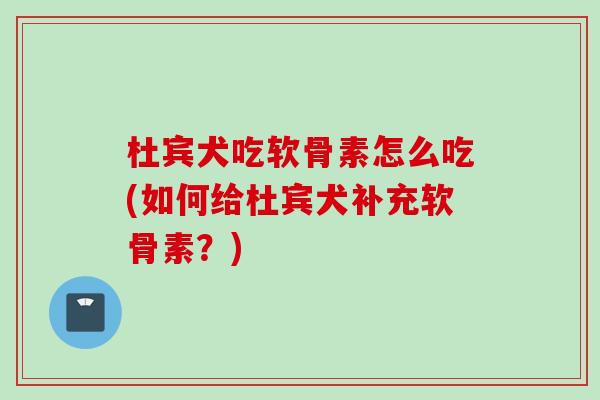 杜宾犬吃软骨素怎么吃(如何给杜宾犬补充软骨素？)