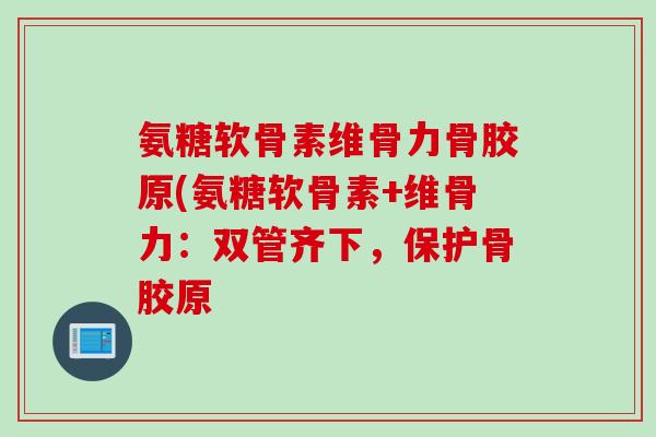 氨糖软骨素维骨力骨胶原(氨糖软骨素+维骨力：双管齐下，保护骨胶原