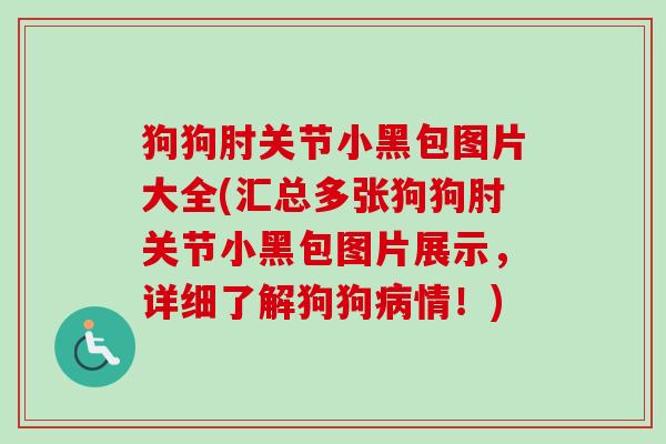 狗狗肘关节小黑包图片大全(汇总多张狗狗肘关节小黑包图片展示，详细了解狗狗病情！)
