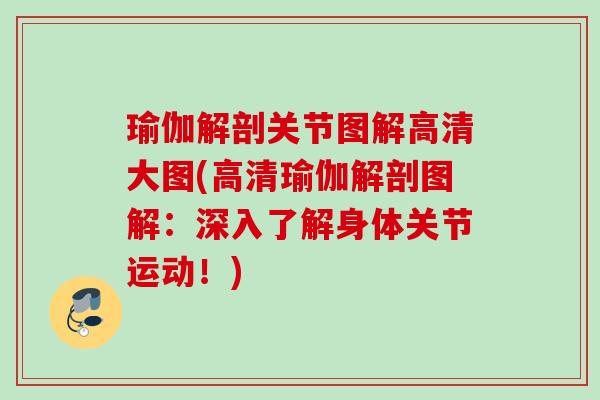 瑜伽解剖关节图解高清大图(高清瑜伽解剖图解：深入了解身体关节运动！)
