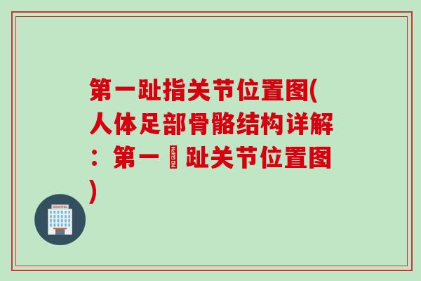 第一趾指关节位置图(人体足部骨骼结构详解：第一蹡趾关节位置图)