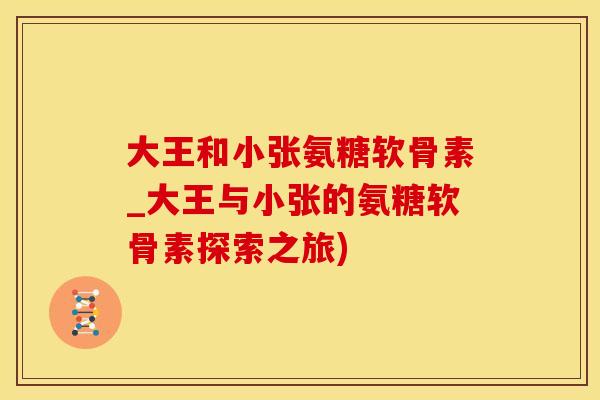 大王和小张氨糖软骨素_大王与小张的氨糖软骨素探索之旅)