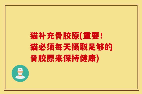 猫补充骨胶原(重要！猫必须每天摄取足够的骨胶原来保持健康)