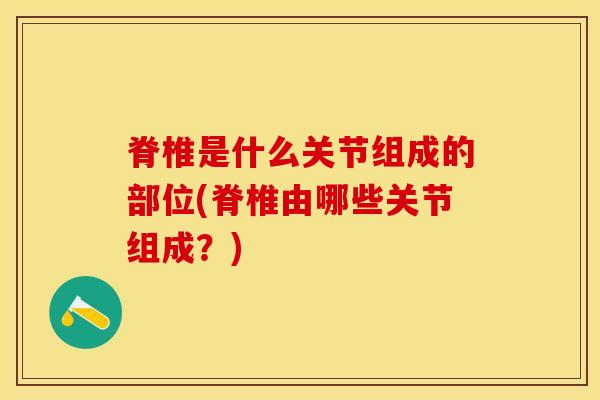 脊椎是什么关节组成的部位(脊椎由哪些关节组成？)