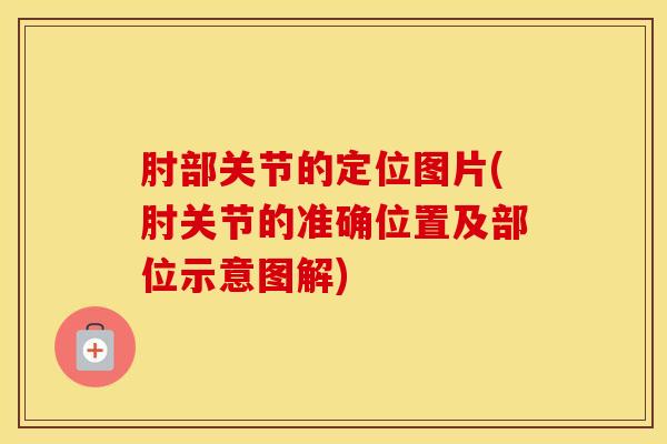 肘部关节的定位图片(肘关节的准确位置及部位示意图解)