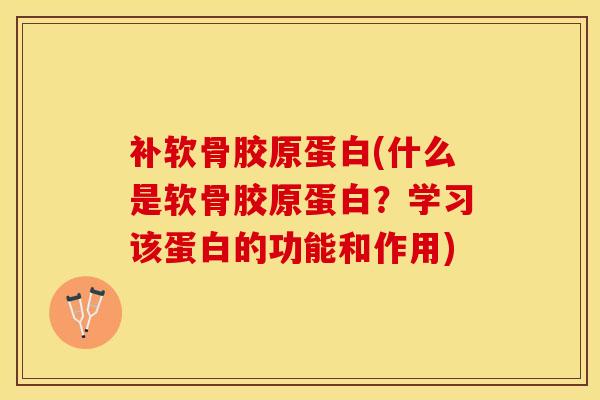补软骨胶原蛋白(什么是软骨胶原蛋白？学习该蛋白的功能和作用)