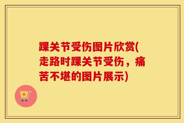踝关节受伤图片欣赏(走路时踝关节受伤，痛苦不堪的图片展示)